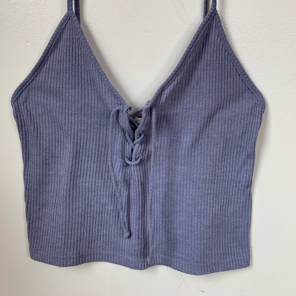 John Galt purple crop top